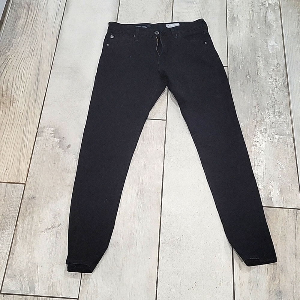 Ag The farrah skinny ankle high rise  black skinny jeans size 27R
